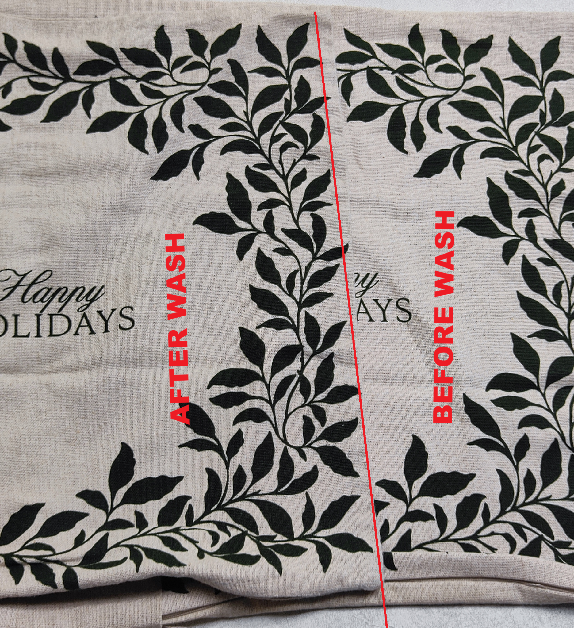 Garment wash before and after sample 22